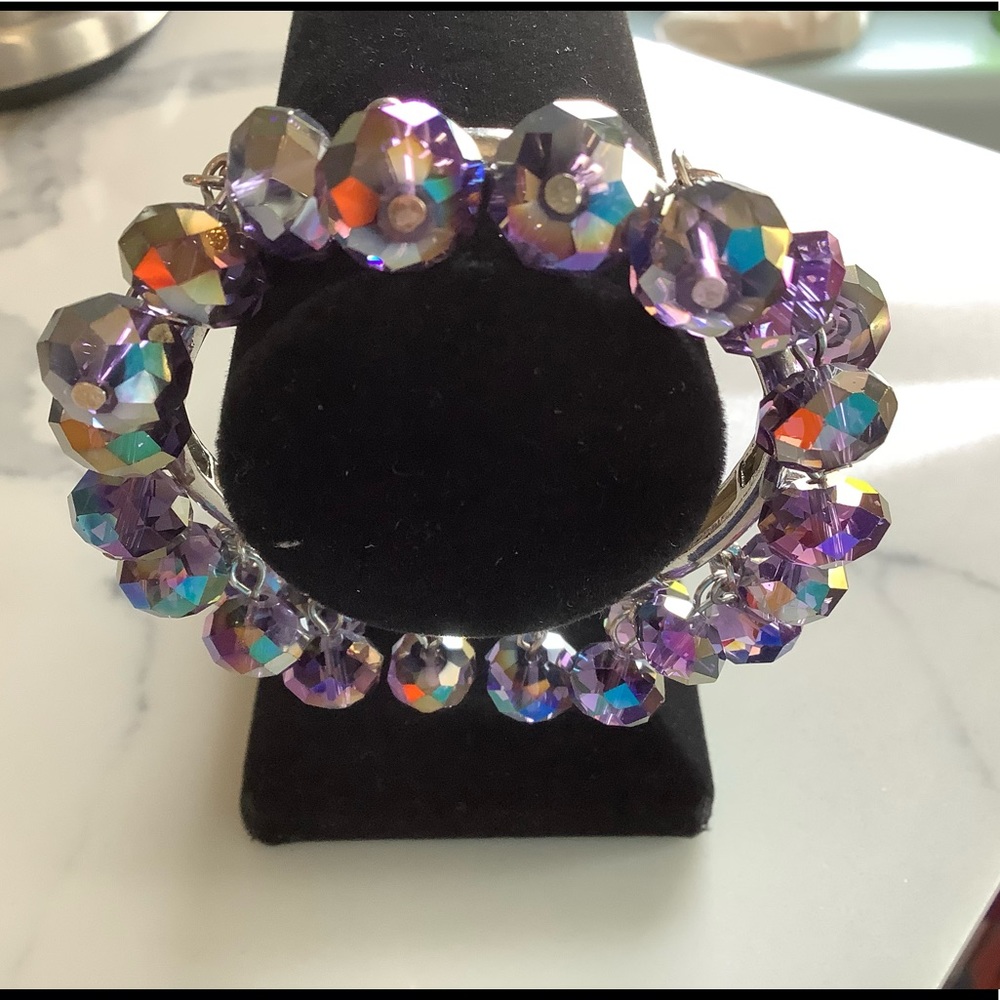 Simply Vera Wang Crystal Glass Bead Bracelet